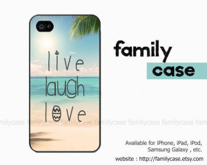 Quote iphone 5 case, beach iphone 4 case, clear iphone 5c case, live ...