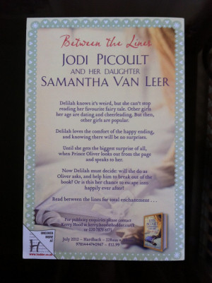 Giveaway ~ Between the Lines ~ Jodi Picoult & Samantha Van Leer