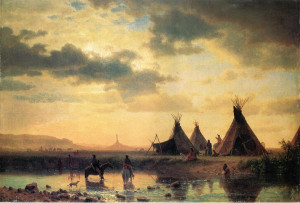 ... Albert View of Chimney Rock Ogalillalh Sioux Village in Foreground.jpg