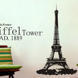 EIFFEL-TOWER-decoration-stickers-vintage-home-decor-mural-ROOM-poster ...