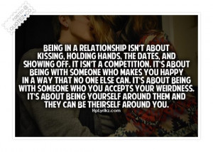 Being In A Relationship Isn’t About Kissing, Holding Hands.