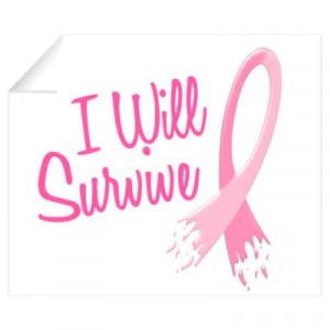 ... Decals > Breast Cancer Survivor Frayed Pink Ribbon Framed P Wall Decal