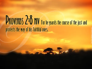 Proverbs 2:8 – He Guards and Protects Papel de Parede Imagem