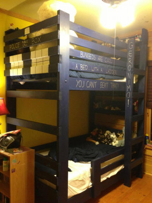 ... has pointed out bunk beds are cool no bunk beds are cool a bed with a
