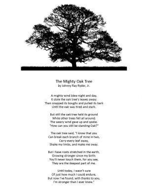 the oak tree the oak tree poem