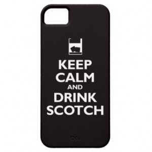 Keep Calm and Drink Scotch (black) iPhone 5 Case