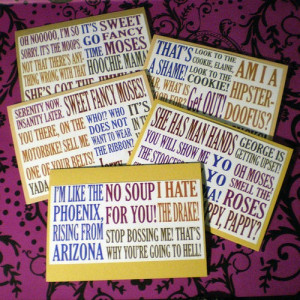 Seinfeld Quotes Word Art Blank Greeting Cards by DevilsApricot