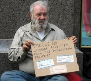 There is nothing funny about being homeless. But it good to see some ...