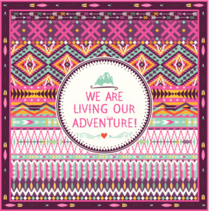 Hipster seamless tribal pattern with geometric elements