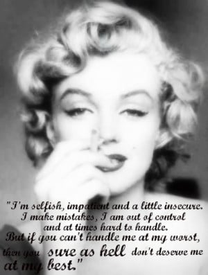 Marilyn Monroe Love Quotes Sayings Marilyn monroe.