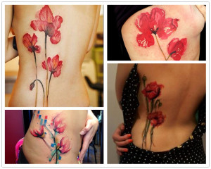 Poppy Flower Tattoo Watercolor 2014 breathtaking pink poppy