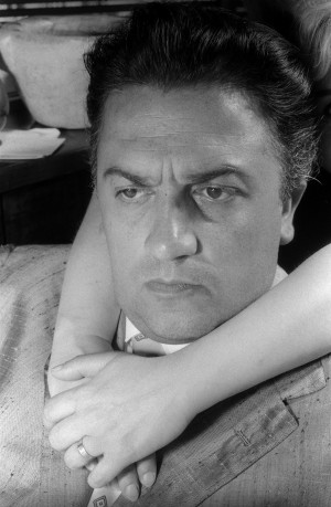 Federico Fellini with the hands of his wife, Giulietta Masina by Nico ...