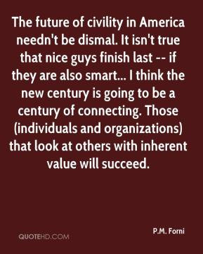 Forni - The future of civility in America needn't be dismal. It ...