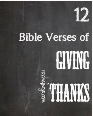 ... thanksgiving day tradition of reading bible verses of giving thanks