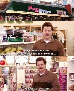 Ron Swanson knows who he is and what he likes. He is perhaps the most ...