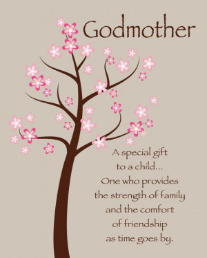Godmother Gift - Gift from Godchild - Custom Print Wall Art -Gift for ...