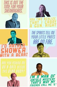 ... psych quotes, friends, funni quot, character quotes, psych pineapple
