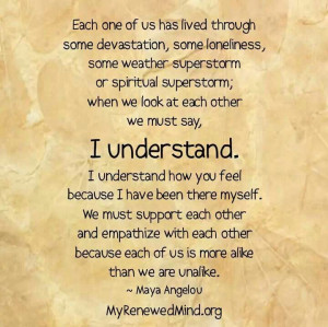 support you my sister and my brother