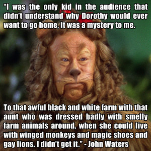 ... 1967)Bert Lahr (as the Cowardly Lion) from The Wizard of Oz, 1939