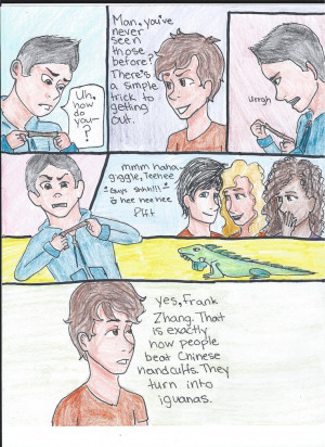 Mark of Athena : Chinese Handcuffs by ClaireW-artist