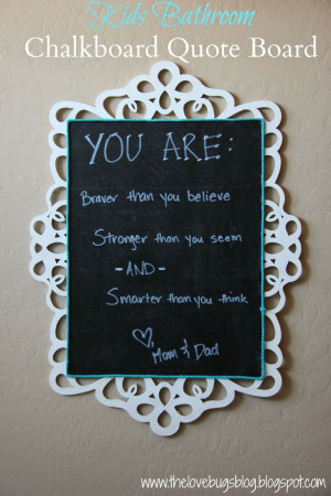 Quote Board Decoration for Kids Bathroom - Inspire, Motivate and ...
