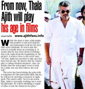 Ajith Bids Adieu To His Salt And Pepper Look From now, Thala Ajith ...