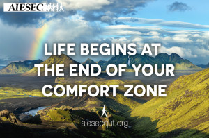Life begins at the end of your comfort zone. Photo by Alex Nail.