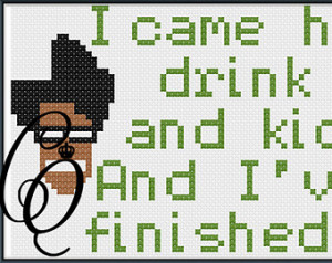 IT Crowd Moss Quotes PDF Cross Stitch Pattern