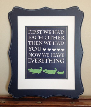 Navy Blue and Green Alligator Nursery Quote Print by LJBrodock, $10.00 ...