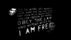 Anonymous freedom speech Wallpaper