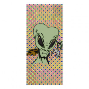 Alien Abductions Of Mice Rack Cards