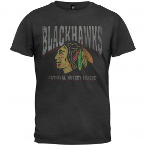 Chicago Blackhawks Scrum Premium Black Short Sleeve T-Shirt ...