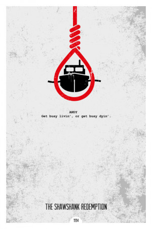 Grunge Minimalist Posters Illustrating Famous Movie Quotes