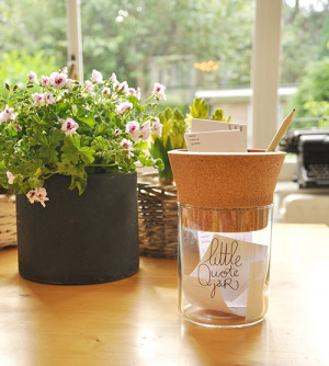 Beautifully designed Little Quote Jars, by Make History!