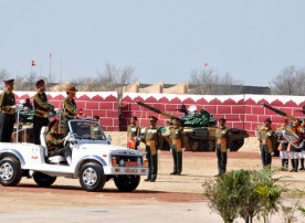 The Chief of Army Staff, General Dalbir Singh reviewing the parade, at ...