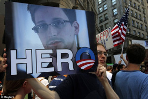 Outspoken 'hero': Fugitive whistleblower Edward Snowden says America's ...