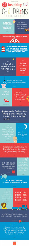 20 Inspiring Children’s Book Quotes Infographic