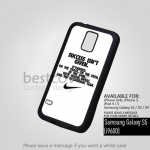 AJ 4427 Nike Success Quote White for Samsung Galaxy S5 I9600 Case