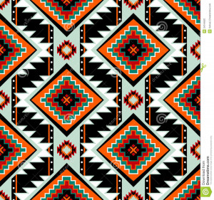 First nations seamless pattern