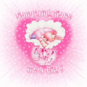 Congratulations It’s A Girl New Baby Scrap For Orkut