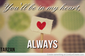 cute disney heart love phil collins pretty quote quotes tarza