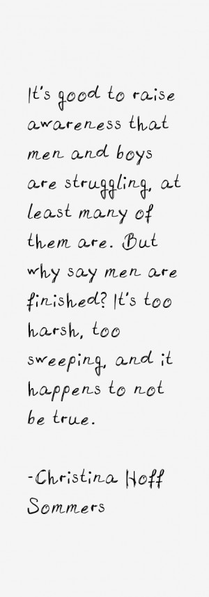 Christina Hoff Sommers Quotes & Sayings