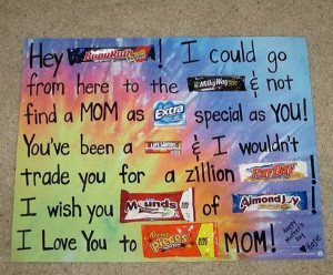 Candy Bar Sayings For Mothers Day