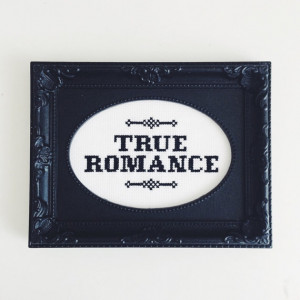 Framed Black & White True Romance Film Quote Contemporary Finished ...