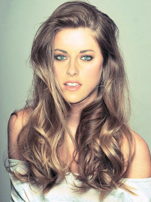 light brown wavy hair Light brown hair color