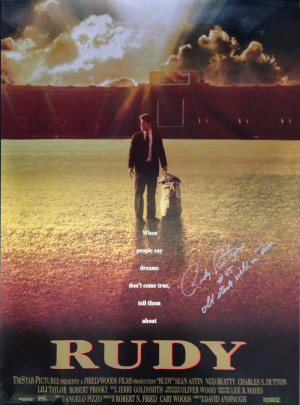 Rudy Movie Rudy movie poster with 'it