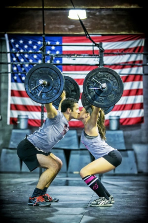 The couple that lifts together, stays together.