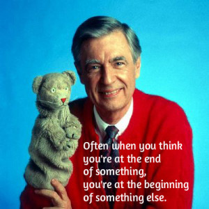 ... wise and gentle guide through Mr. Rogers' Neighborhood, said it best