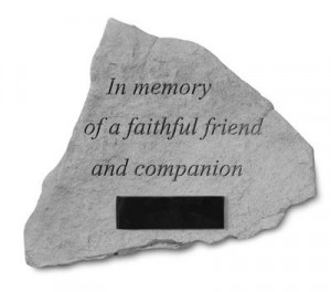 ... garden stones make wonderful sympathy gifts for the loss of a pet