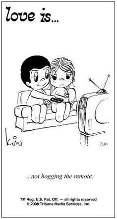 love is not hogging the remote more jun 13 2013 hog is cartoons quote ...